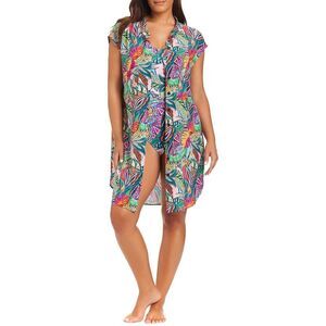 Beyond Control Swimwear Womens  Leaf It To Me Coverup Tunic